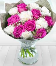 Roses and Carnations Vase